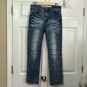 Encrypted Distressed Jeans Skinny Womens sz 18 EUC